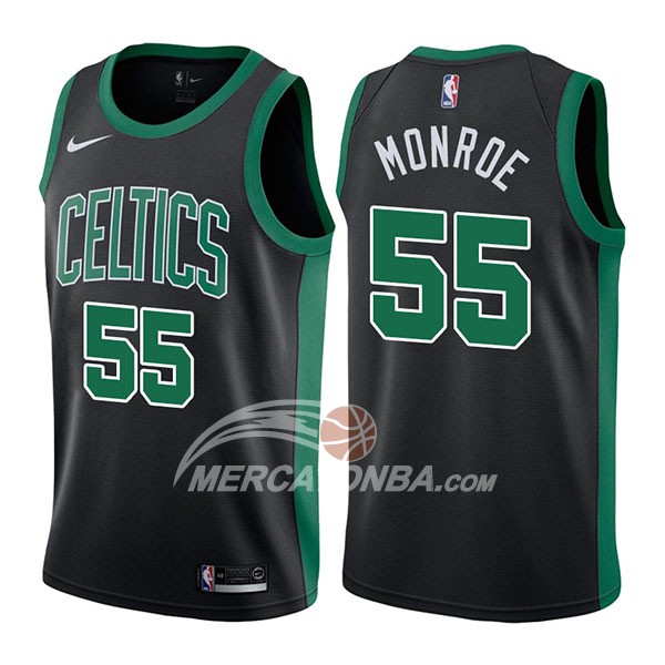 Maglia NBA Boston Celtics Greg Monroe Statement 2017-18 Nero